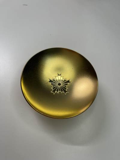 新时代收藏徽章红藏拍卖(第二十九场)  徽章纸品证书杂项 - 日本警察纪念镀24k金碗
