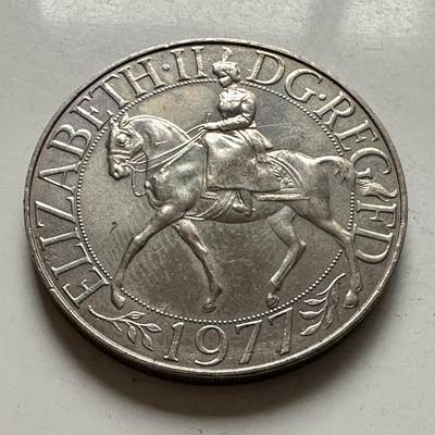 🌹外币初藏🌹🐯2025年第145场  每周二四六晚8️⃣点 接代拍 - 英国1977年克朗型纪念币