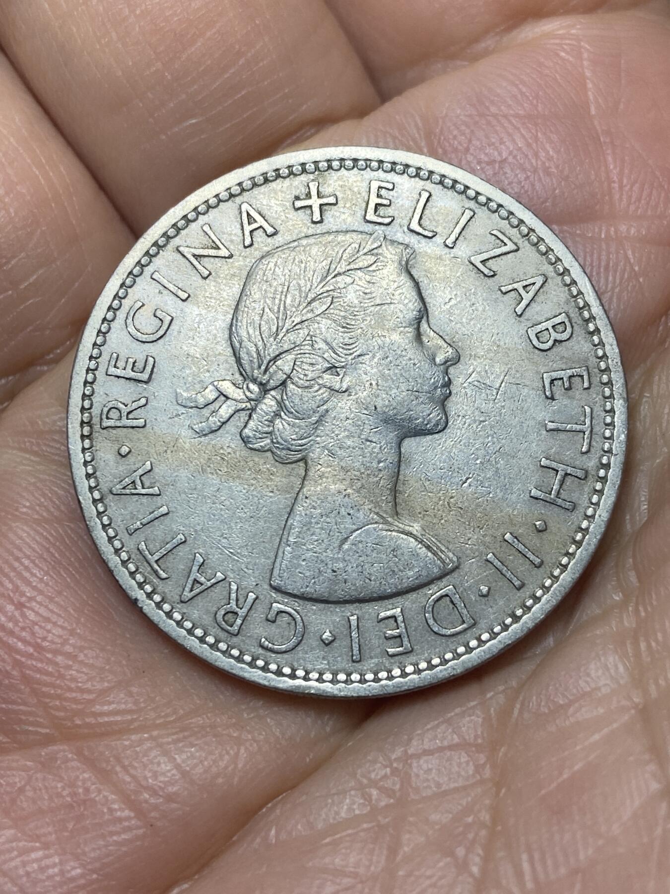 2025年第一百四十场(总第一百六十六场）外国好品散币场(免佣金) 英国🇬🇧1959年半克朗(伊丽莎白二世青年桂冠第二版)