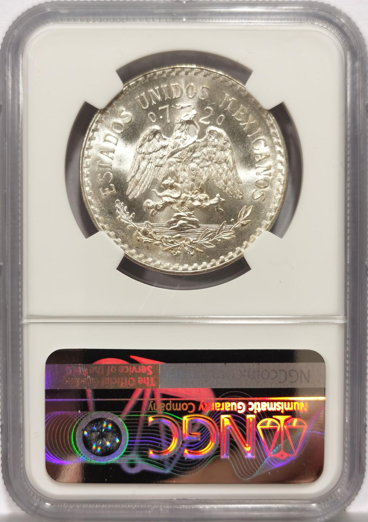 博洋堂世界钱币拍卖第154期（全场包邮） NGC MS67 墨西哥1933年1比索银币，极致高分！