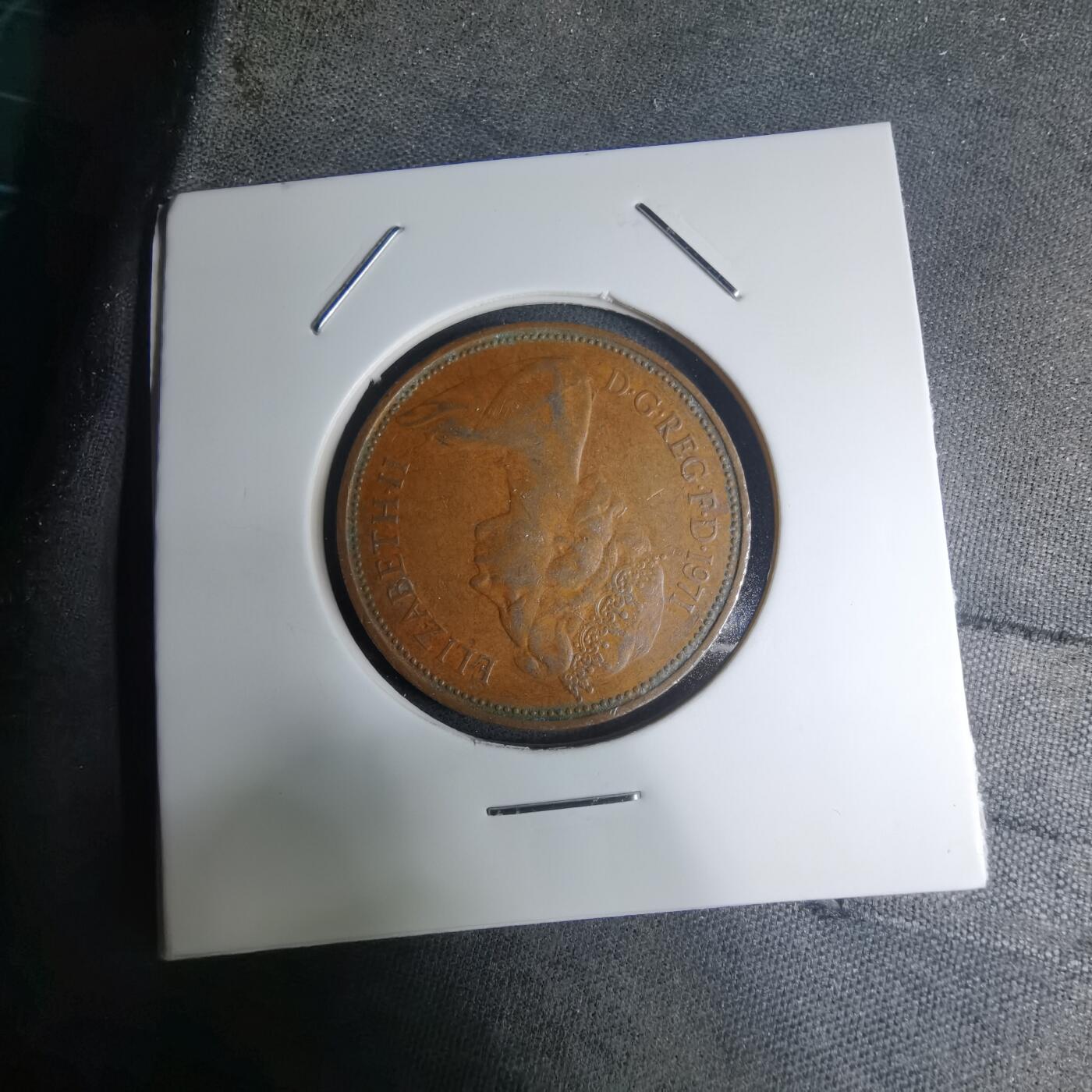 沼泽如烟--第945场 英国1971年2便士