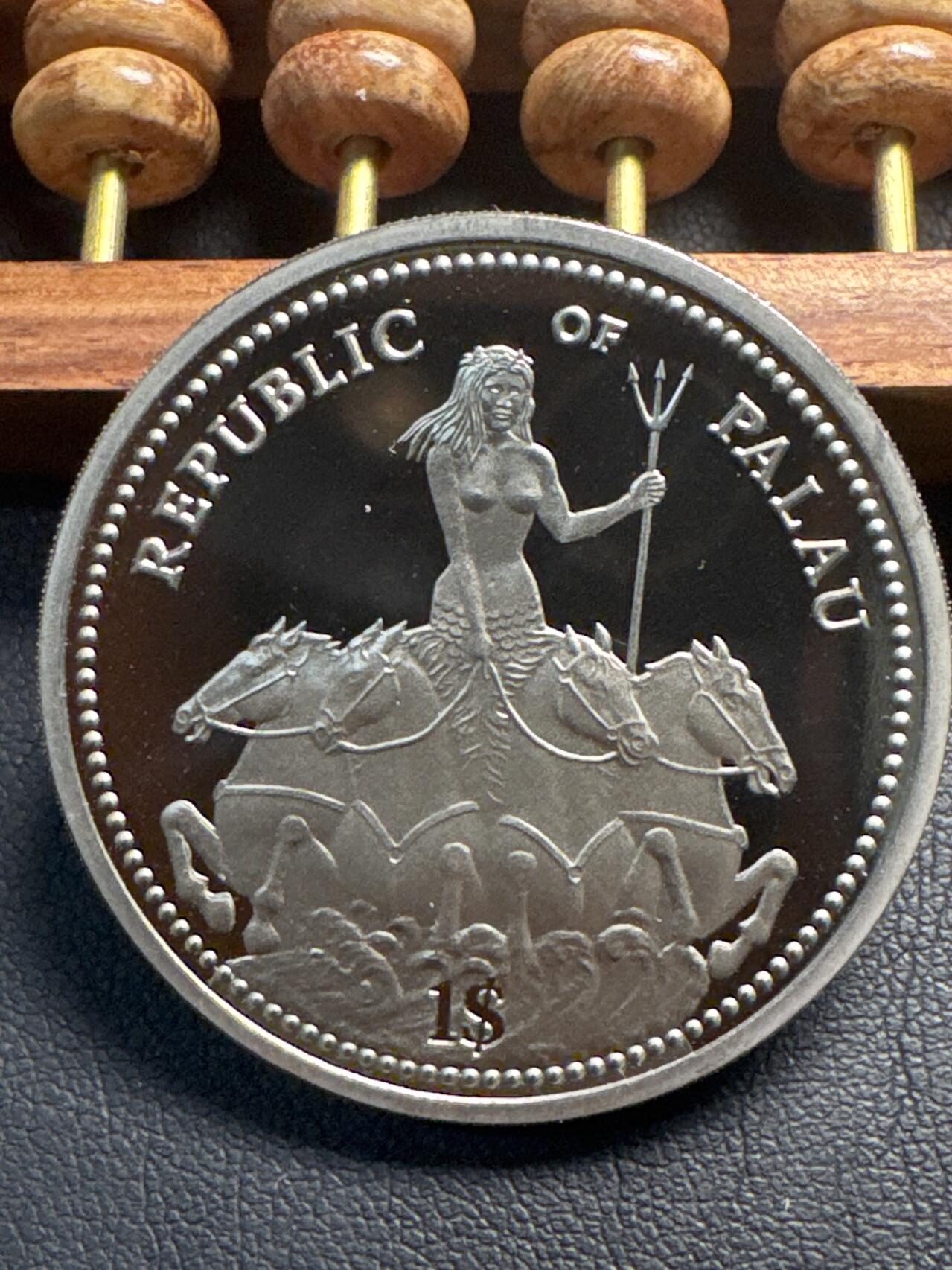 ❤️【币观天下】❤️ 第336期钱币拍卖- 2025.12.26周五晚上6点半场-长期征集拍品 帕劳1995年海洋动物彩色精制纪念币