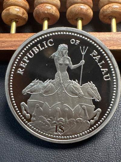 ❤️【币观天下】❤️ 第336期钱币拍卖- 2025.12.26周五晚上6点半场-长期征集拍品 - 帕劳1995年海洋动物彩色精制纪念币