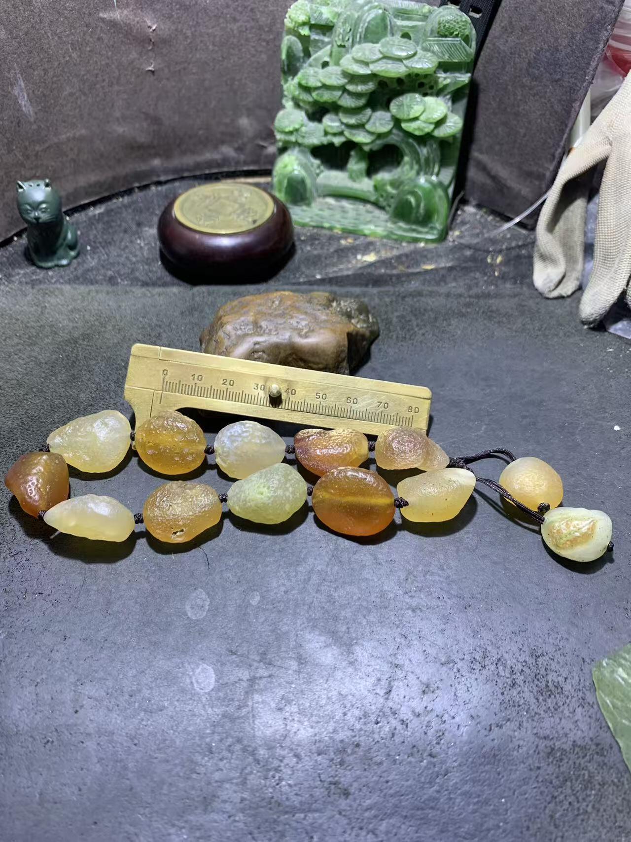 放一条福利！精美天然戈壁阿拉善玛瑙大颗粒原石编织手串一条