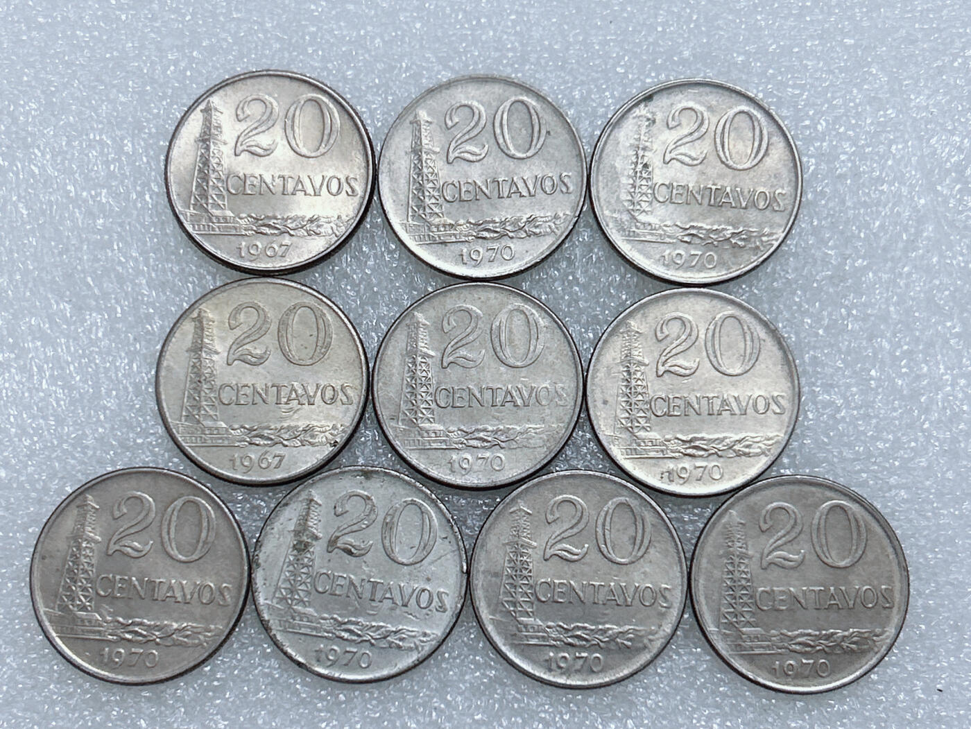 第一海外回流一元起拍收藏 散集专场  第282期 巴西20分硬币 10枚