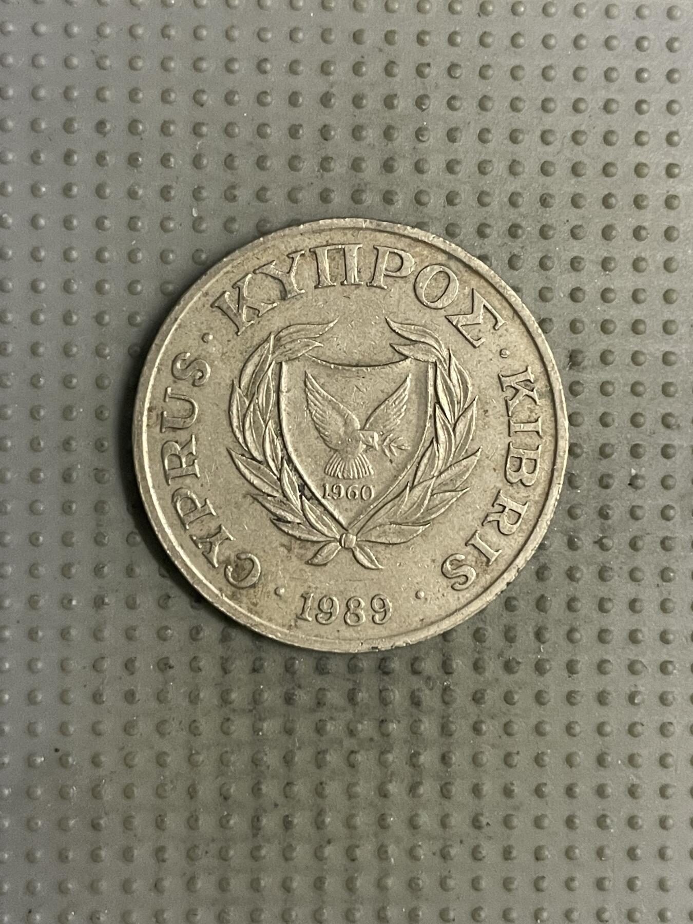 2025年第147场各国散币拍卖（总第147场） 塞浦路斯1989年20米尔
