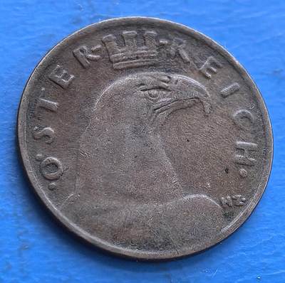 外国优质老铜币高银银币，周六九点倒数截拍，满百包邮，持续收拍 - 奥地利1936 年1格罗申铜币，正面鹰徽映共和印记，包浆凝岁月，承载中欧货币史，欧洲小国币藏的时代标本 。