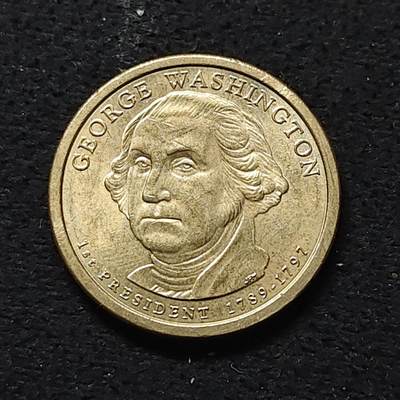 【全场包邮】纯粹捡漏拍488场（免费代拍第25场） - 美国1元总统系列纪念币-首任总统乔治·华盛顿