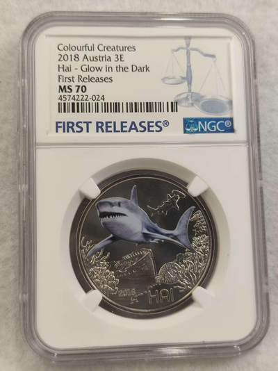 G&W世界散币，银币处理专场（第40场） - NGC-MS70 奥地利2018年3欧元