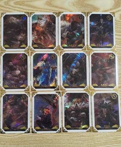 光影卡牌第27期，各家亲签，各家套卡，持续收拍品 - 卡动段磊午夜猴子封神12张