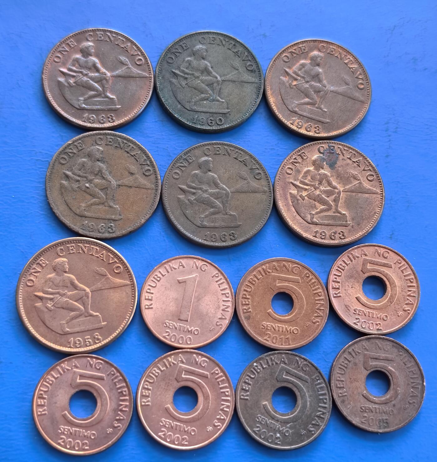 外国优质老铜币高银银币，周六九点倒数截拍，满百包邮，持续收拍 菲律宾散币14枚