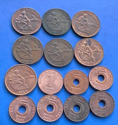 外国优质老铜币高银银币，周六九点倒数截拍，满百包邮，持续收拍 - 菲律宾散币14枚