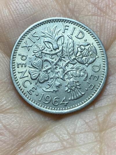 2025年第一百四十场(总第一百六十六场）外国好品散币场(免佣金) - 英国🇬🇧1964年6便士(伊丽莎白二世青年桂冠，第二版)