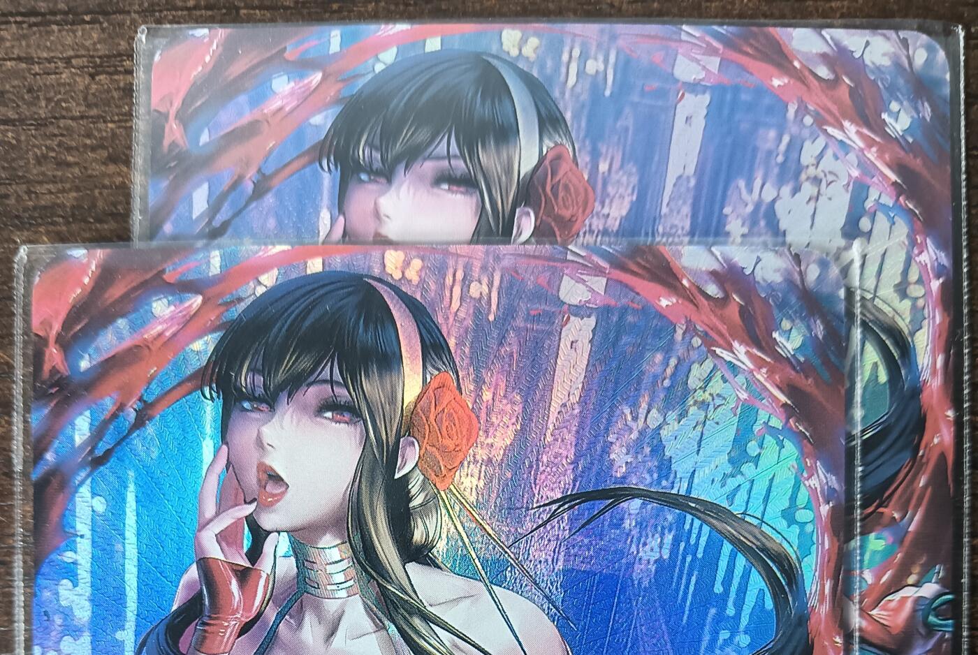 花开卡拍第53期（12月28号周日截拍，品控勿拍!!!拍品不寄存，运费5元，自制卡难免瑕疵，可能存在轻微撞角爆边等出厂瑕疵，品控介意勿拍！） 约尔彩闪对卡