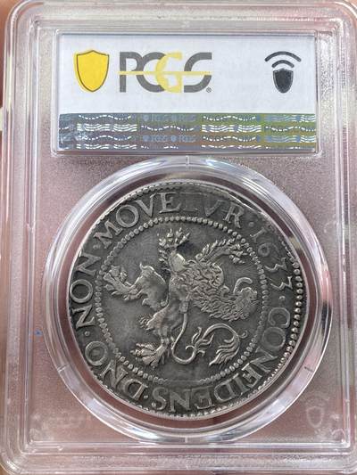 万国钱币拍卖第058期（万国新年大拍） PCGS XF45 1633年尼德兰联省共和国泽兰省武士大狮子1达尔德大银 此品种大多数图案模糊不清 此枚打制清晰原味深俊 特别是大狮子毛发齐全非常雄伟 稀少省份收藏级 PC唯一冠军分 Richard August名家旧藏