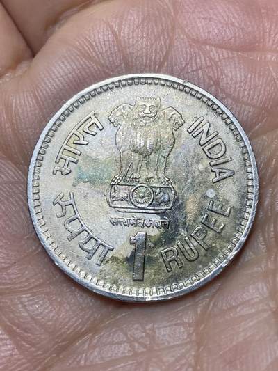 2025年第一百四十场(总第一百六十六场）外国好品散币场(免佣金) - 印度🇮🇳1989单年份1卢比(尼赫鲁诞辰100周年纪念币)