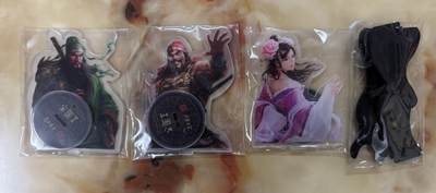 月落卡牌之特卡第4期-摩点众筹好货专场 - 三国志   关张+貂蝉亚克力立牌一套