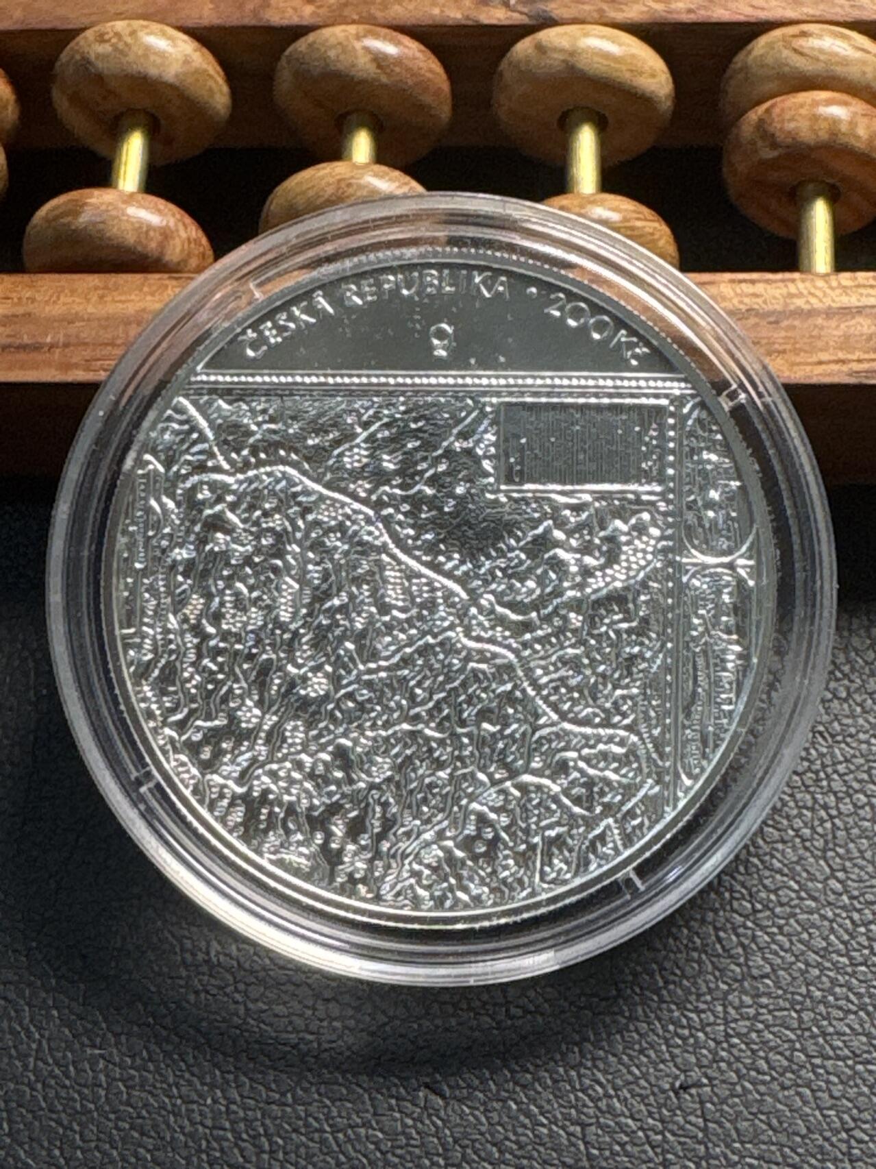 ❤️【币观天下】❤️ 第336期钱币拍卖- 2025.12.26周五晚上6点半场-长期征集拍品 捷克共和国2024年摩拉维亚地图出版400周年纪念银币