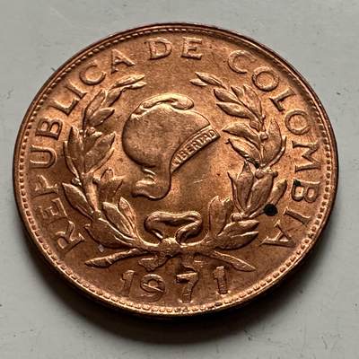 🌹外币初藏🌹🐯2025年第145场  每周二四六晚8️⃣点 接代拍 - 哥伦比亚1971年五分