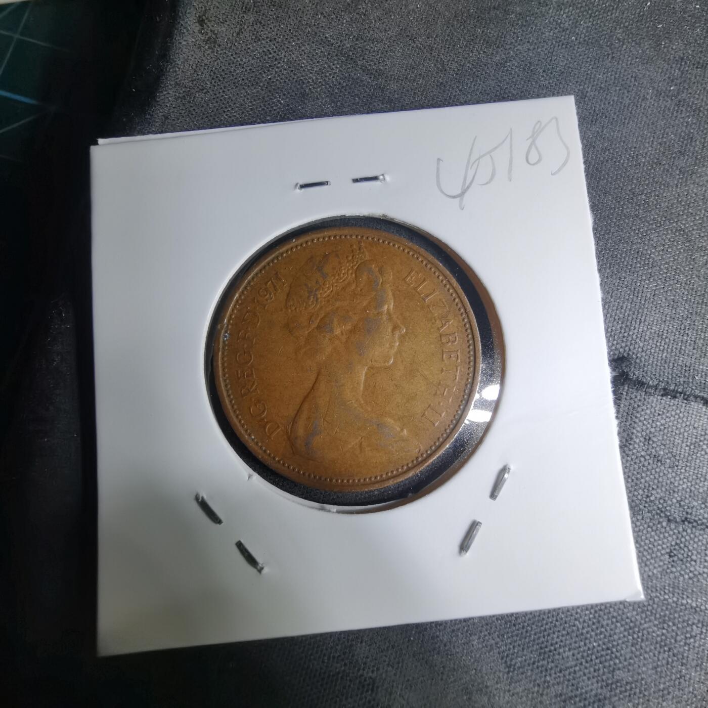 沼泽如烟--第945场 英国1971年2便士