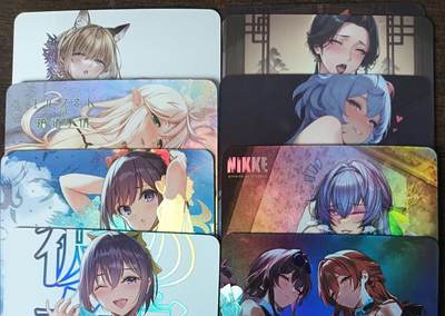 花开卡拍第53期（12月28号周日截拍，品控勿拍!!!拍品不寄存，运费5元，自制卡难免瑕疵，可能存在轻微撞角爆边等出厂瑕疵，品控介意勿拍！） - 墨卡文创 艺术单卡 9张 彩闪