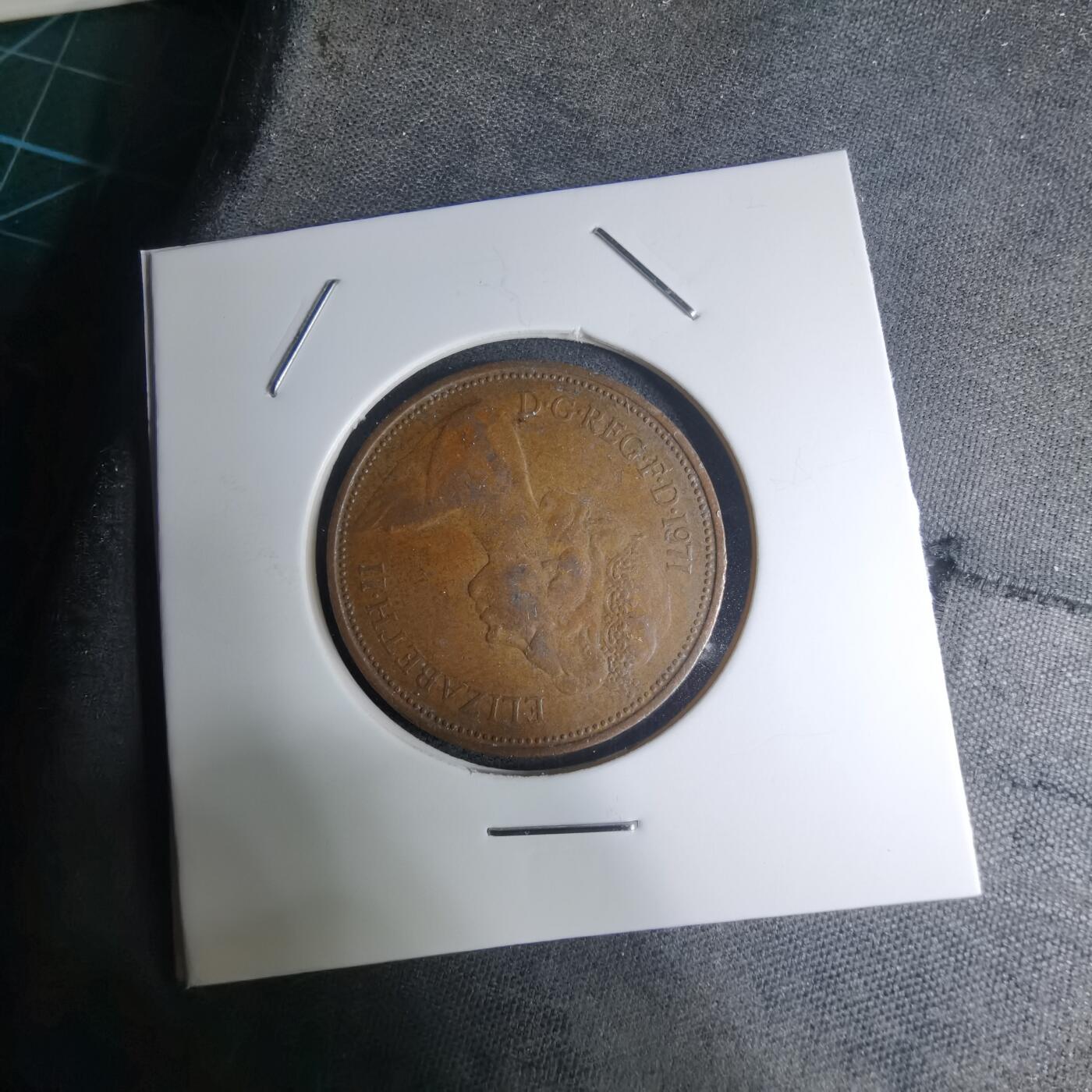 沼泽如烟--第945场 英国1971年2便士