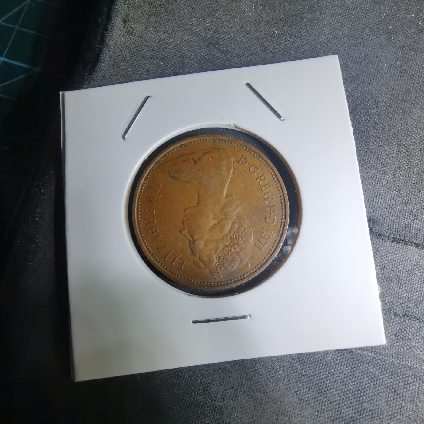 沼泽如烟--第945场 英国1971年2便士