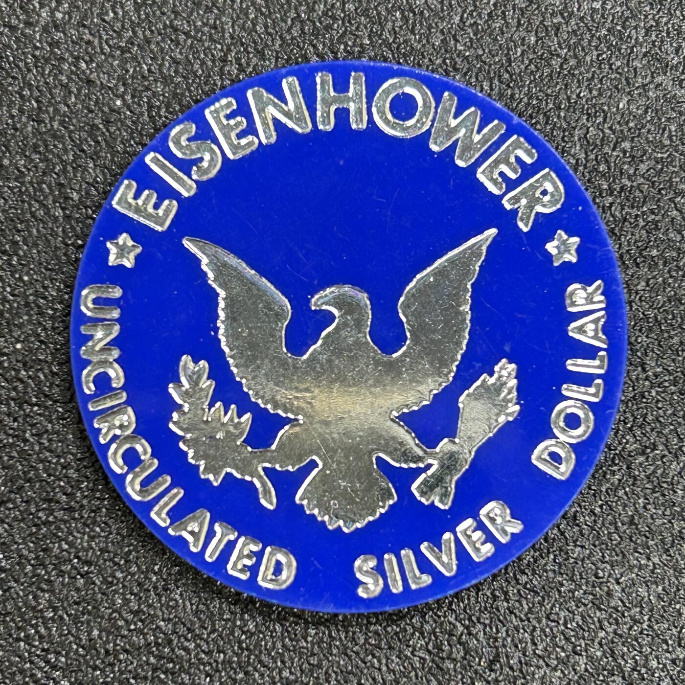 西秦中古拍卖第七十期 美国艾森豪威尔纪念银币发行纪念章