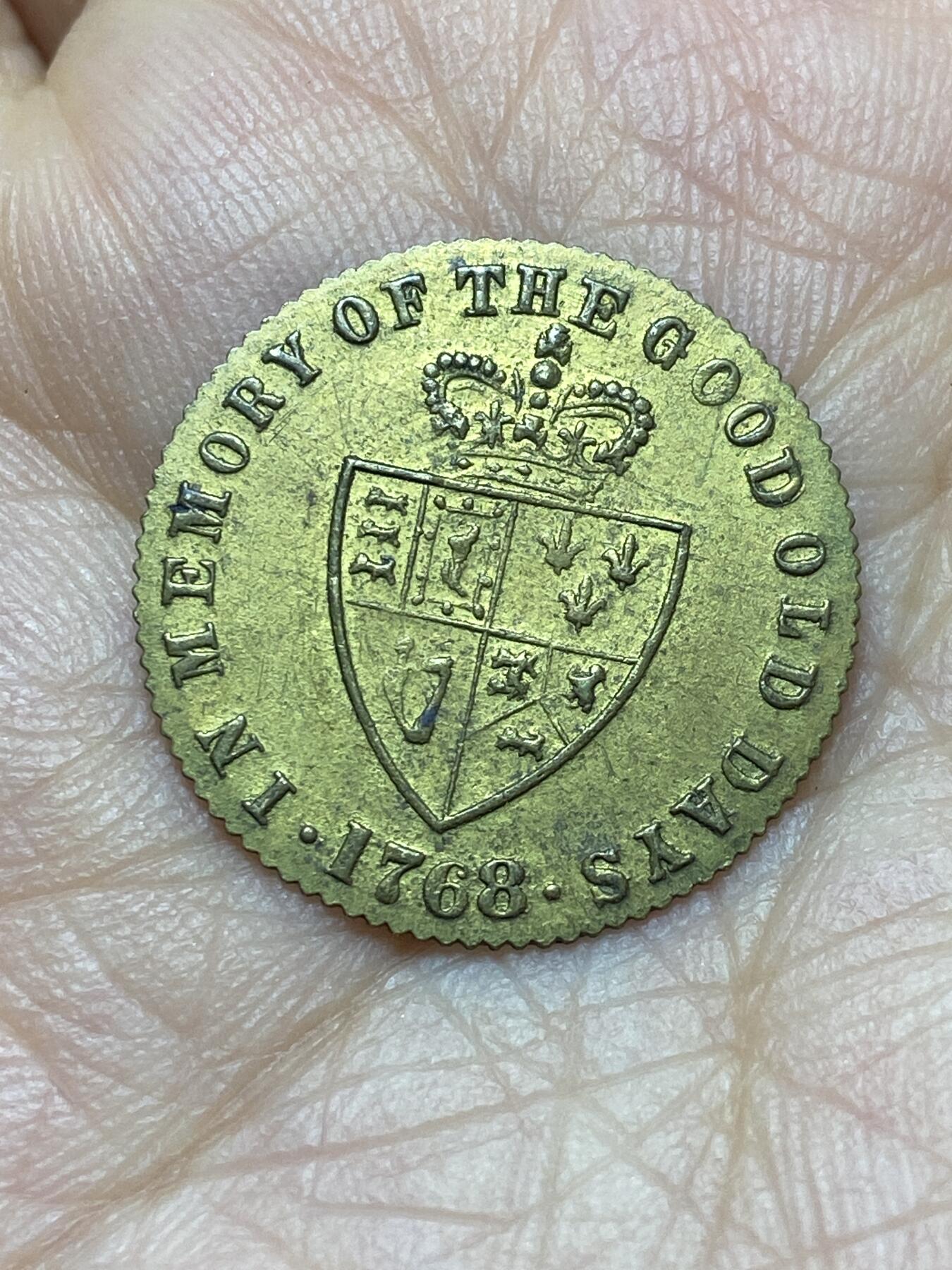 2025年第一百四十场(总第一百六十六场）外国好品散币场(免佣金) 英国🇬🇧1768年乔治三世1/2几尼型代币