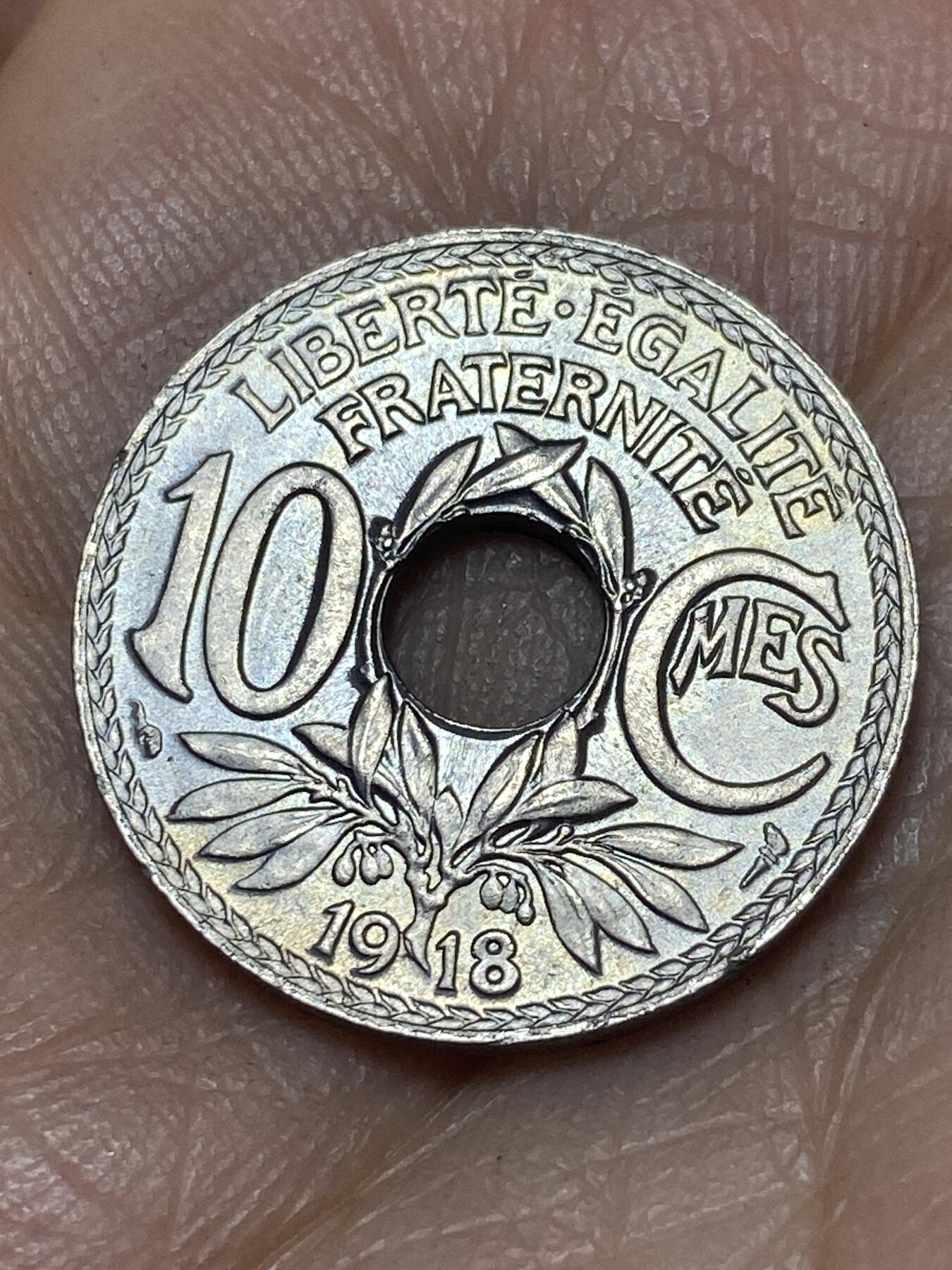 2025年第一百四十场(总第一百六十六场）外国好品散币场(免佣金) 好品–法兰西第三共和国1918年10生丁