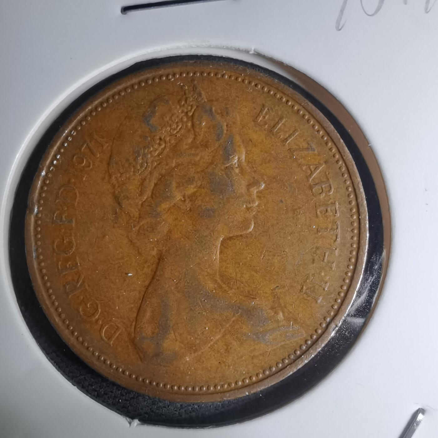 沼泽如烟--第945场 英国1971年2便士