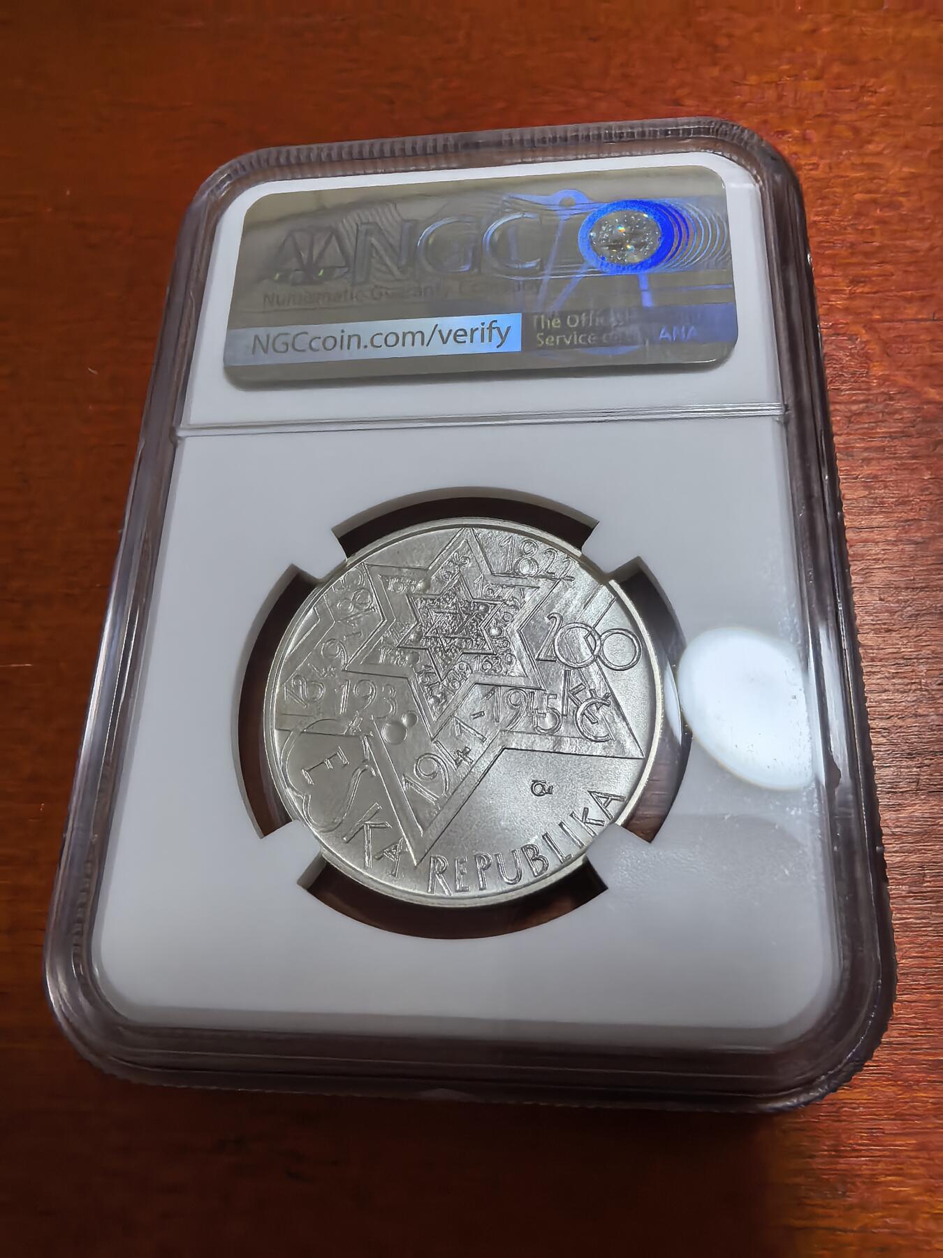 长老汇蛇年精选第八十七场拍卖 2009捷克拉比耶户达200克朗银币，NGC MS68，唯一亚军，更高1枚，11275枚