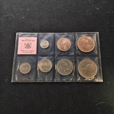 【全场包邮】纯粹捡漏拍489场（免费代拍第26场） - 新西兰1965年十二进制官方封装套币