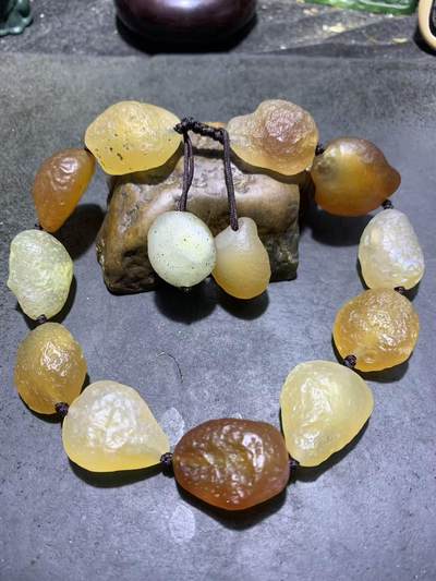 放一条福利！精美天然戈壁阿拉善玛瑙大颗粒原石编织手串一条 - 放一条福利！精美天然戈壁阿拉善玛瑙大颗粒原石编织手串一条