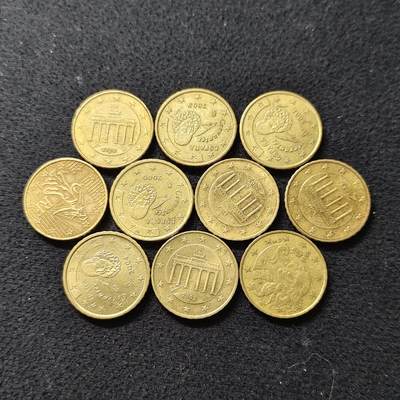 【全场包邮】纯粹捡漏拍488场（免费代拍第25场） - 欧洲各国各年份10欧分10枚一组