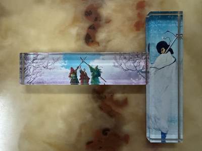 月落卡牌之特卡第4期-摩点众筹好货专场 - 桃园三结义+林冲   水晶镇纸一对