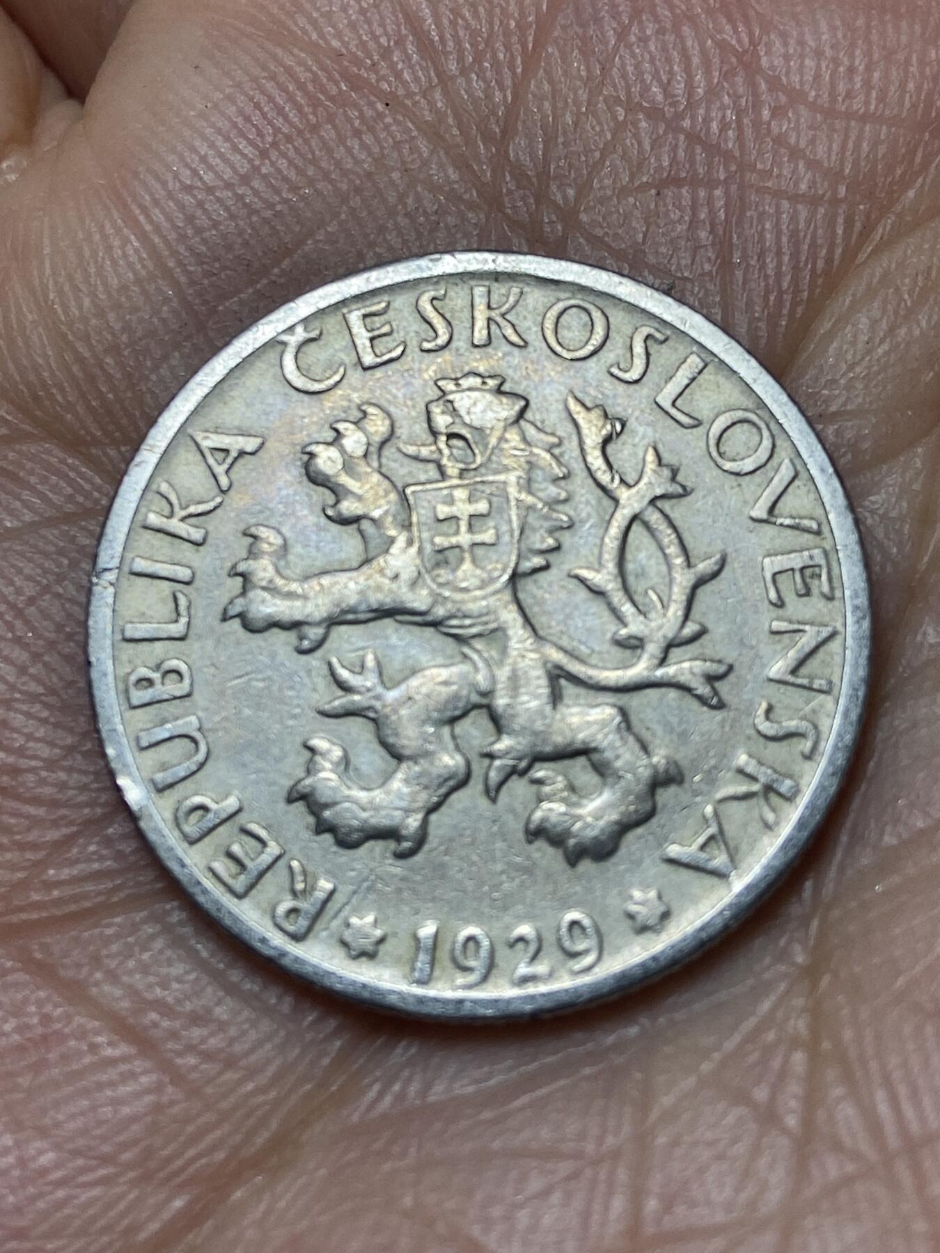 2025年第一百四十场(总第一百六十六场）外国好品散币场(免佣金) 捷克斯洛伐克1929年1克朗(共和国时期第一套)