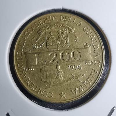 沼泽如烟--第945场 - 意大利1996年200里拉纪念币