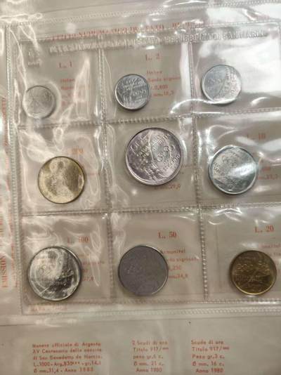 G&W世界散币，银币处理专场（第40场） - 圣马力诺1980年9枚套  1银