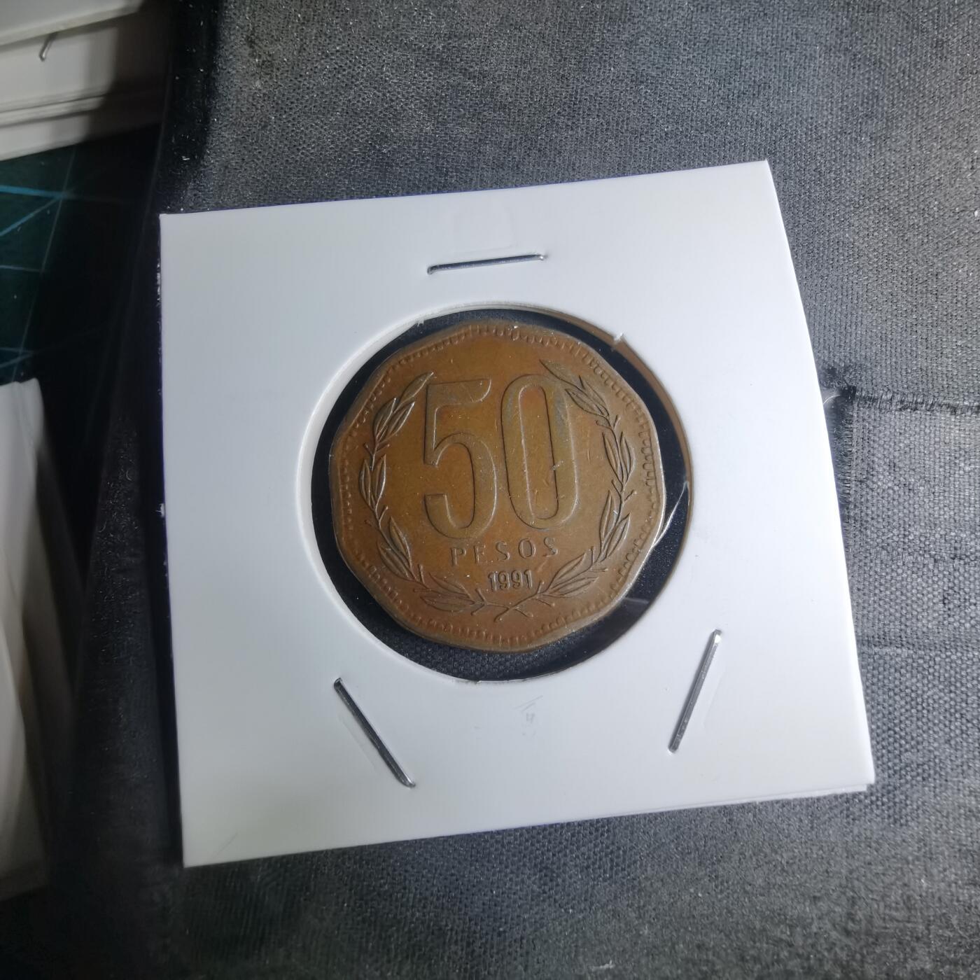 沼泽如烟--第945场 智利1991年50比索