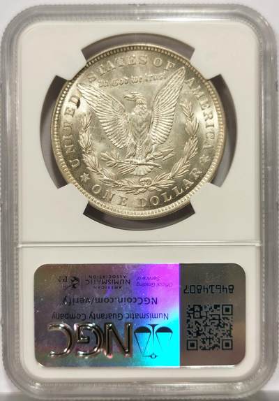 博洋堂世界钱币拍卖第154期（全场包邮） NGC MS65 美国1921年摩根银币，极美卷拆品相，漂亮的原光，一步到位好品相。