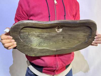 零元拍： 金丝楠 茶盘，尺寸约420/220/33MM，满果香，满金丝满水波，未上漆上蜡 - 零元拍： 金丝楠 茶盘，尺寸约420/220/33MM，满果香，满金丝满水波，未上漆上蜡