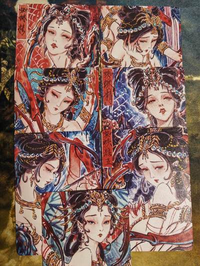 阳大大卡牌拍卖第89期（持续收拍品，周五晚上九点截拍，进群福利早知道） - 【艺术卡】焱卡文化 列仙传 彫仙 蜘蛛精七姐妹艺术卡