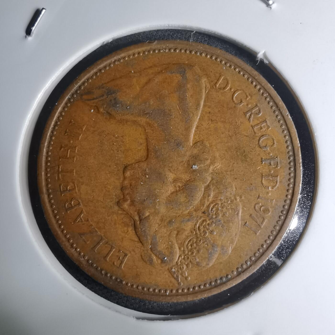 沼泽如烟--第945场 英国1971年2便士