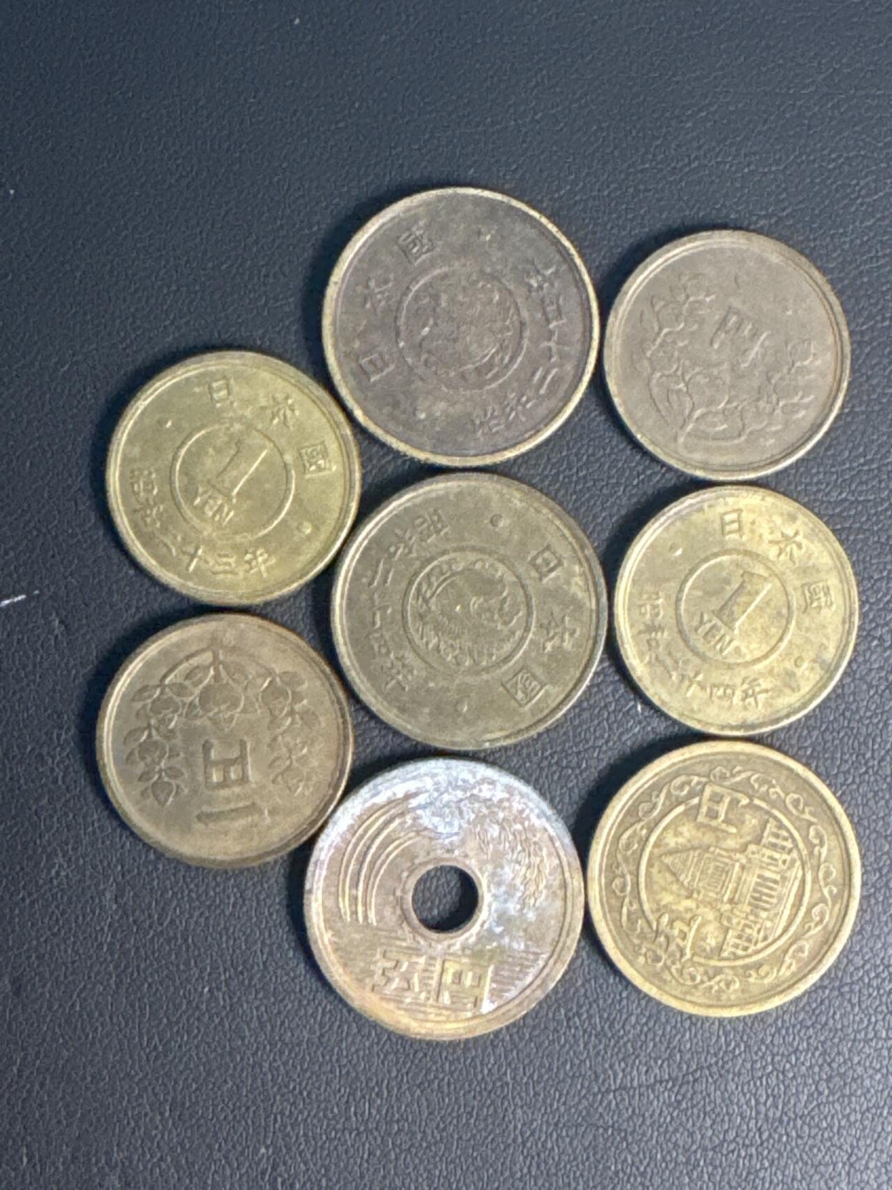 ❤️【币观天下】❤️ 第336期钱币拍卖- 2025.12.26周五晚上6点半场-长期征集拍品 散币8枚日本