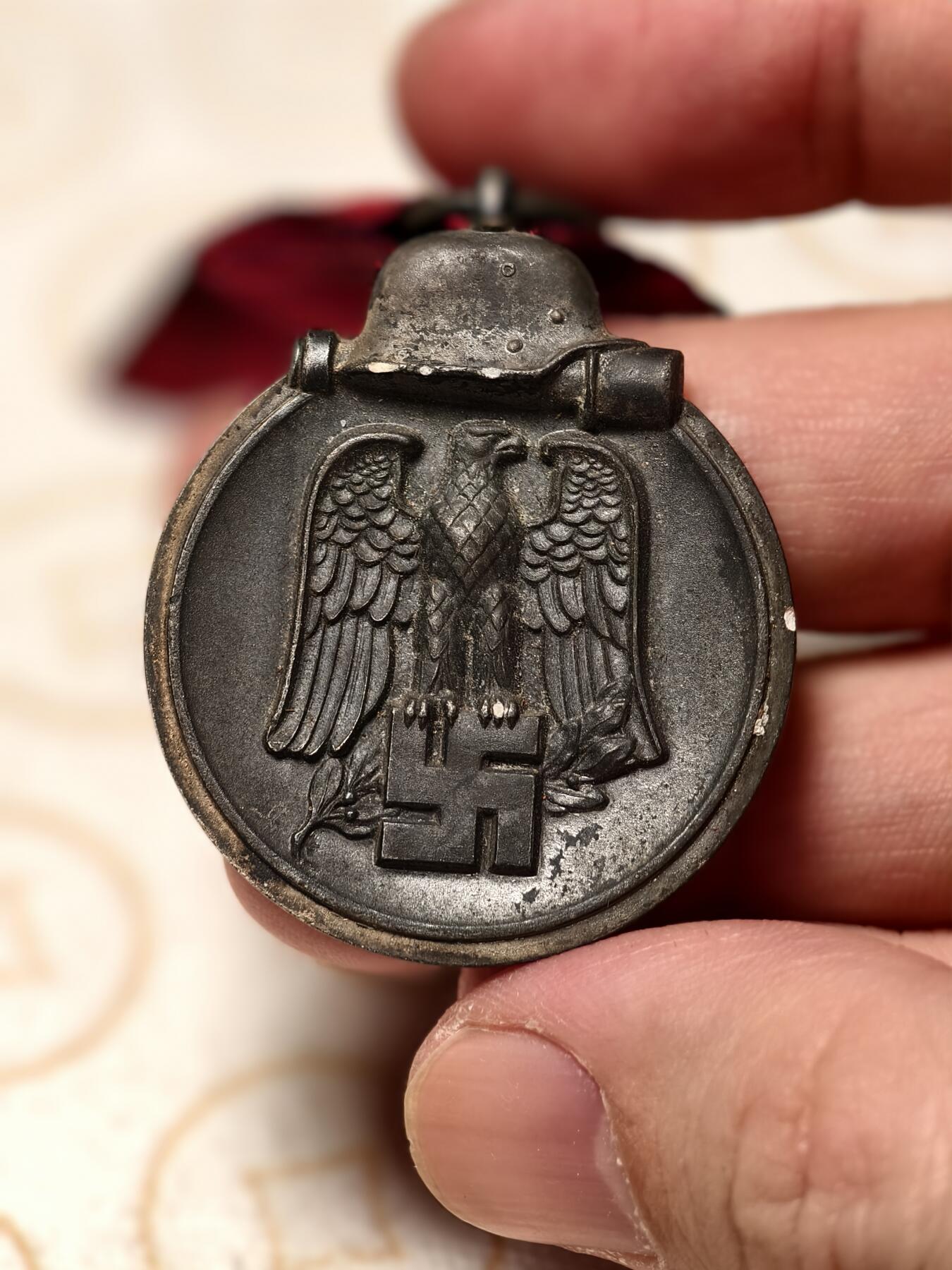 抚柳草堂-第四期章牌钱币（圣诞专场） 奖章勋章限时免佣 满百包邮 放漏专场 1941德国东线作战奖章 冻肉品相如图