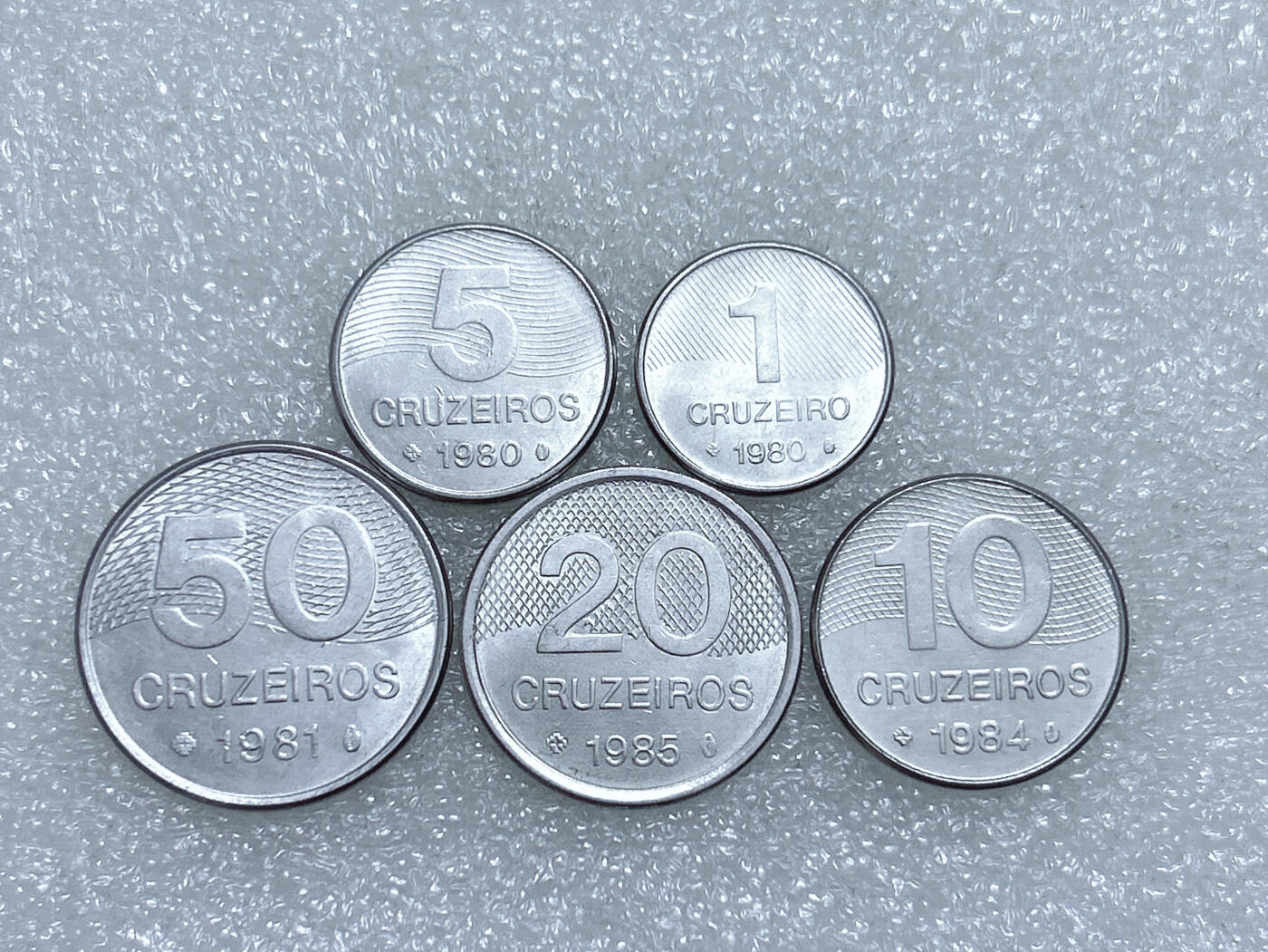 第一海外回流一元起拍收藏 散集专场  第282期 巴西80年代硬币5枚套