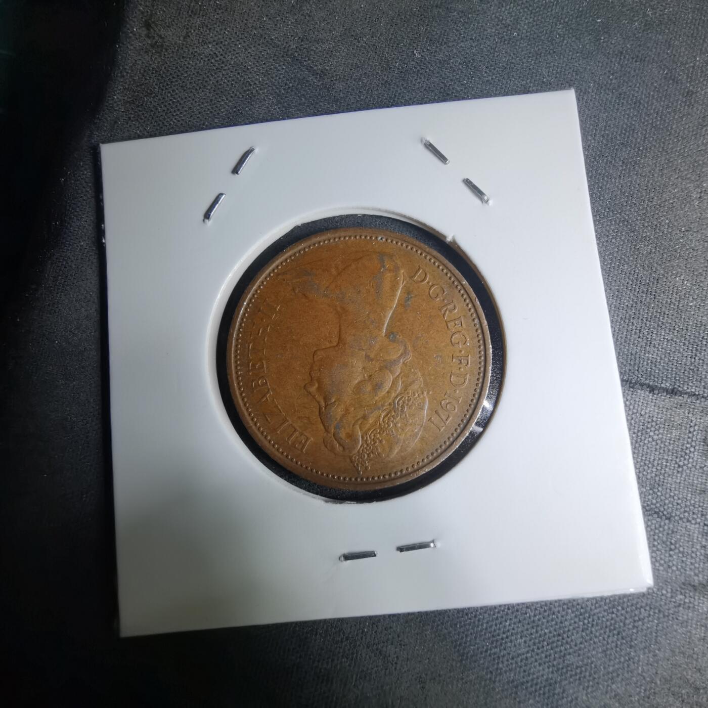 沼泽如烟--第945场 英国1971年2便士