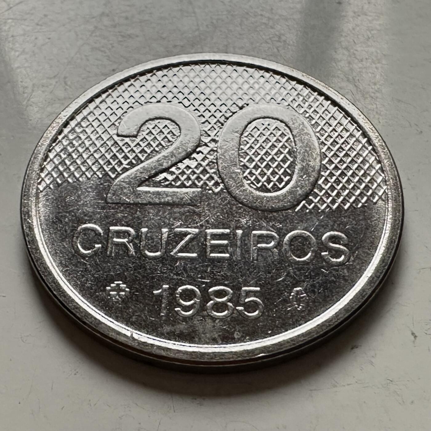 🌹外币初藏🌹🐯2025年第145场  每周二四六晚8️⃣点 接代拍 巴西1985年20克鲁塞罗
