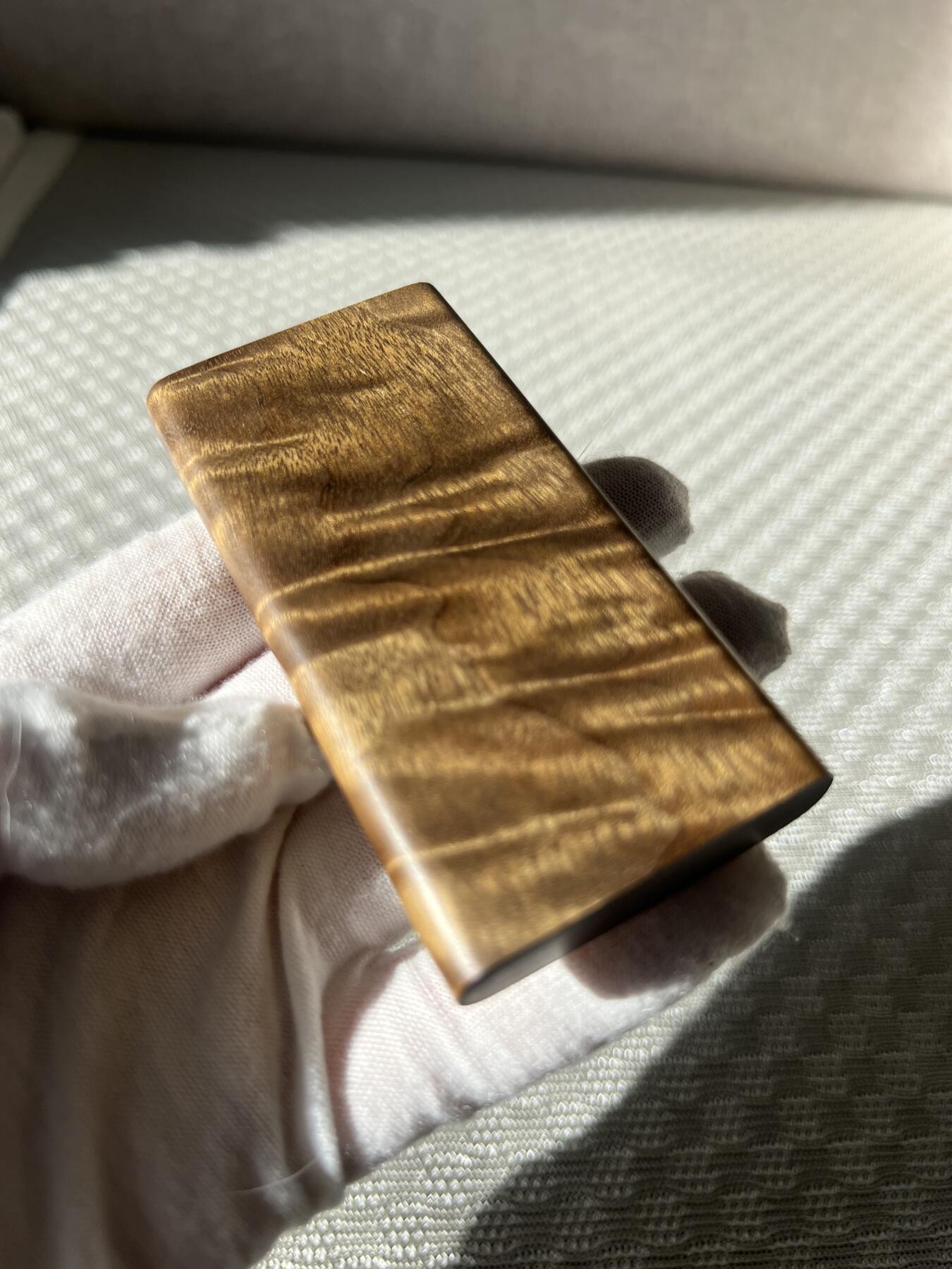 零元拍：NO.6金丝楠牌子，香喷喷的小金砖，金光闪闪，88/45/11.5MM